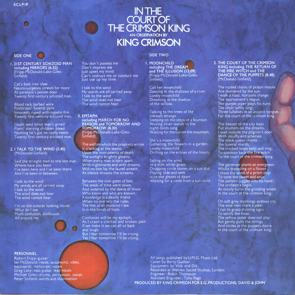 In The Court Of The Crimson King (An Observation By King Crimson)