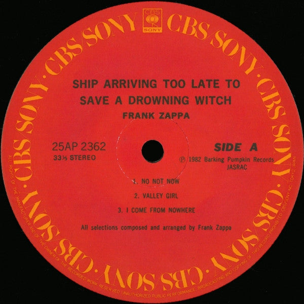 Ship Arriving Too Late To Save A Drowning Witch = フランク・ザッパのマル サンカク シカク