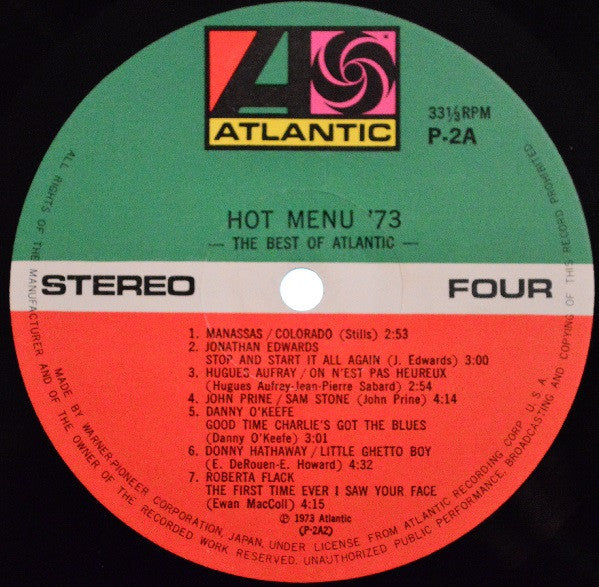 Hot Menu '73 -The Best Of Warner/Reprise/Atlantic