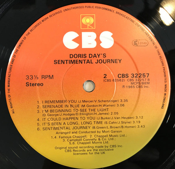Doris Day's Sentimental Journey