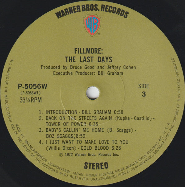 Fillmore - The Last Days