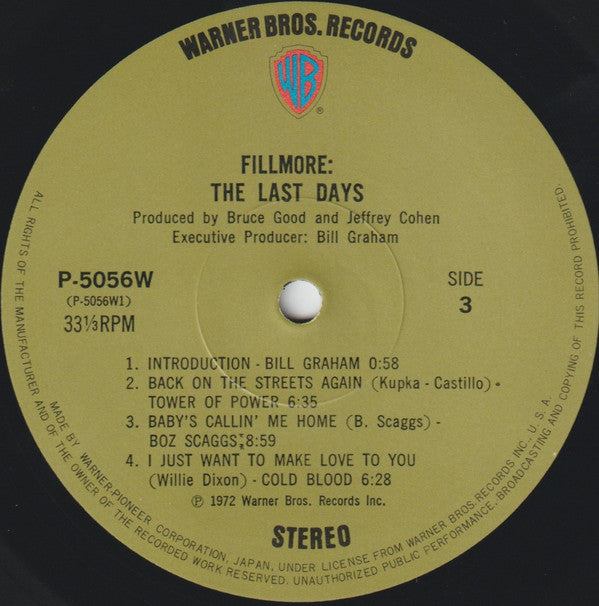 Fillmore - The Last Days