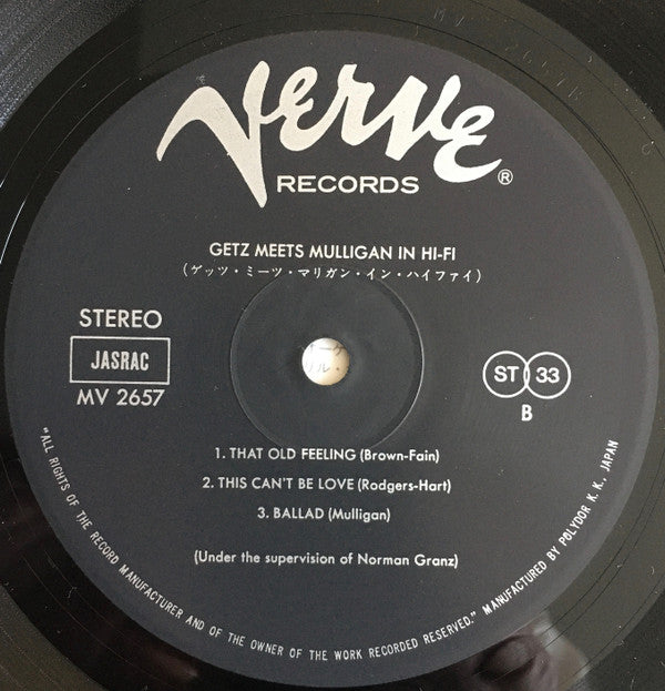Getz Meets Mulligan in Hi-Fi