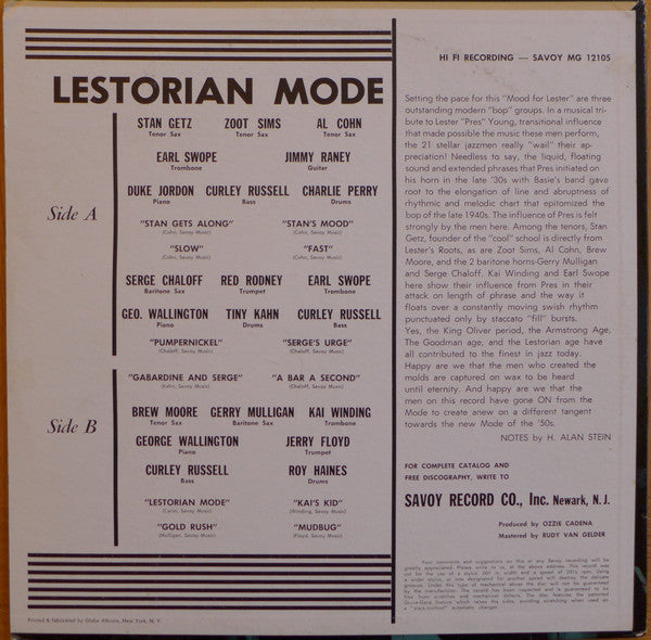 Lestorian Mode