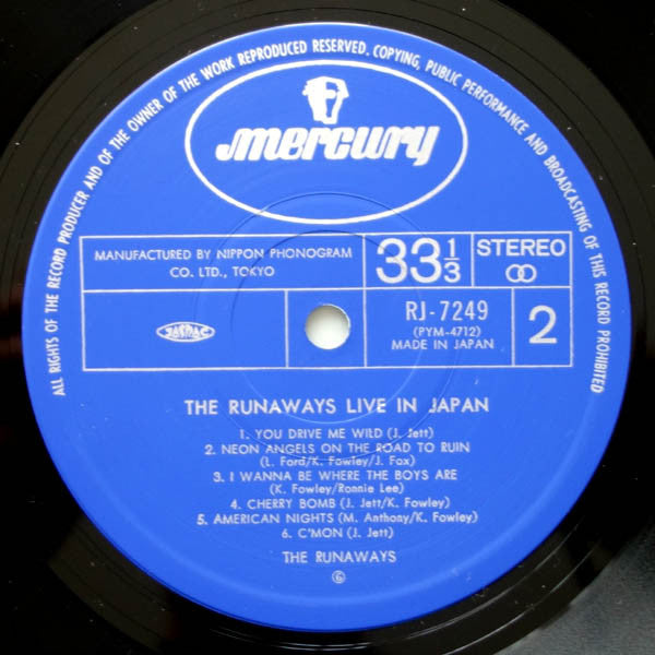 Live In Japan = ライブ! ザ・ランナウェイズ・イン・ジャパン