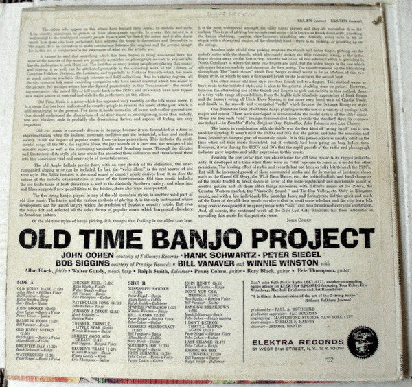 Old Time Banjo Project