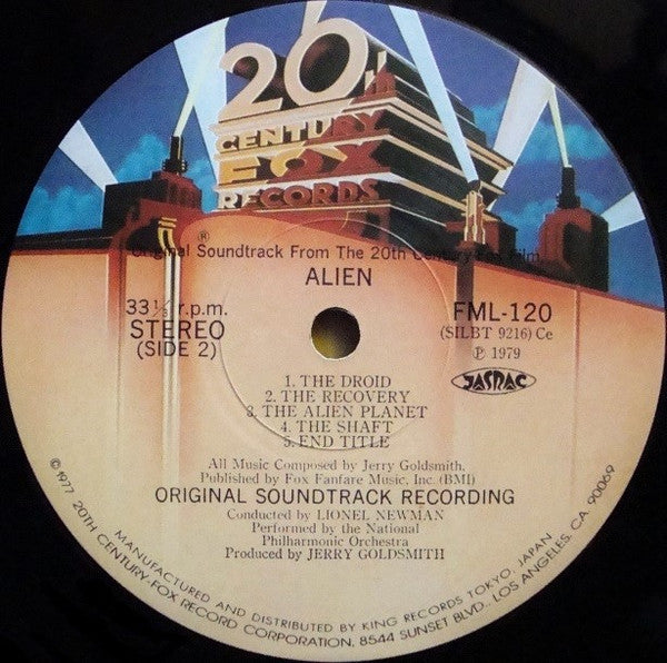 エイリアン = Alien (Original Soundtrack From The Twentieth Century-Fox Film)