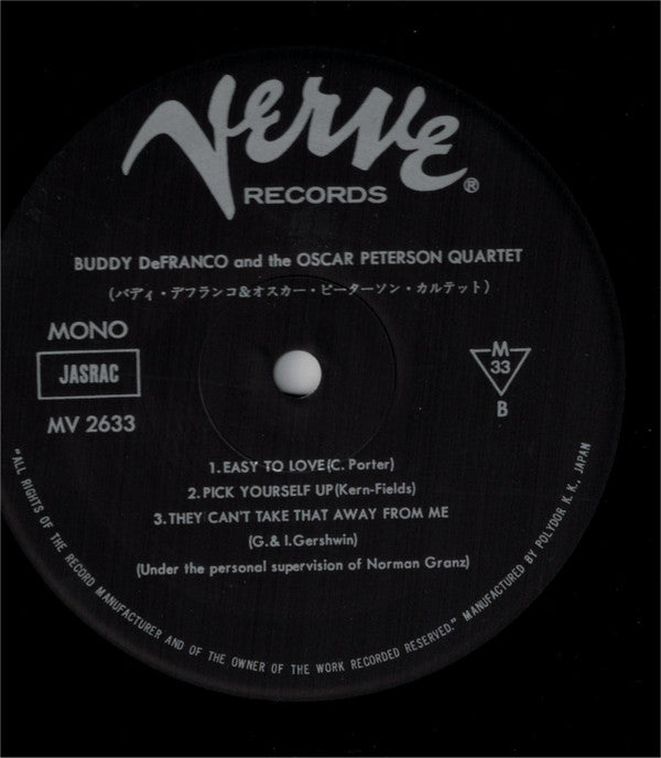 Buddy De Franco And The Oscar Peterson Quartet