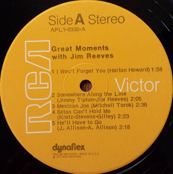 Great Moments With Jim Reeves
