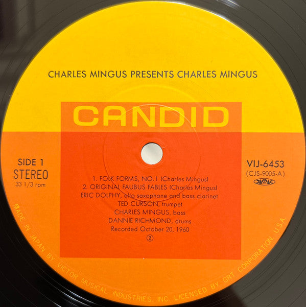 Presents Charles Mingus = ミンガス・プレゼンツ・ミンガス