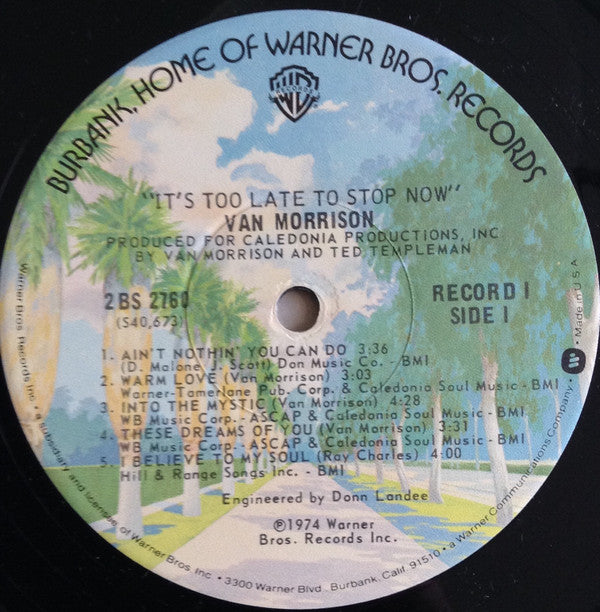 It's Too Late To Stop Now