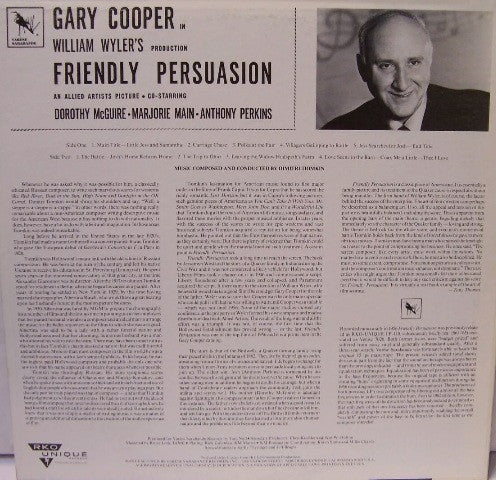 Friendly Persuasion (Original Music From The Soundtrack Of The Motion Picture)