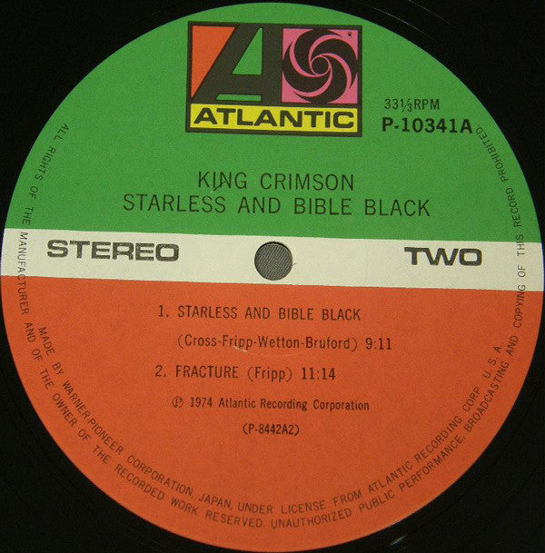 Starless And Bible Black = 暗黒の世界