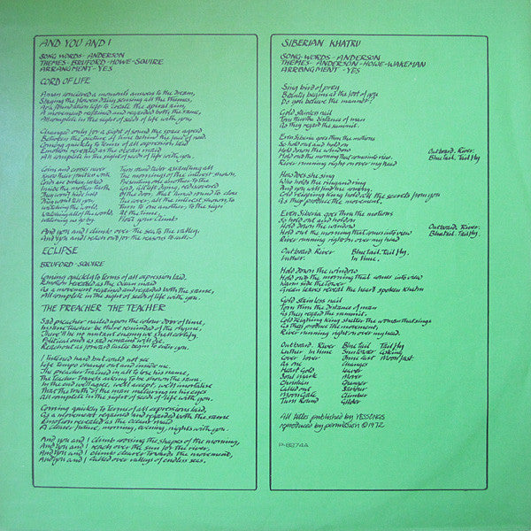 Close To The Edge = 危機