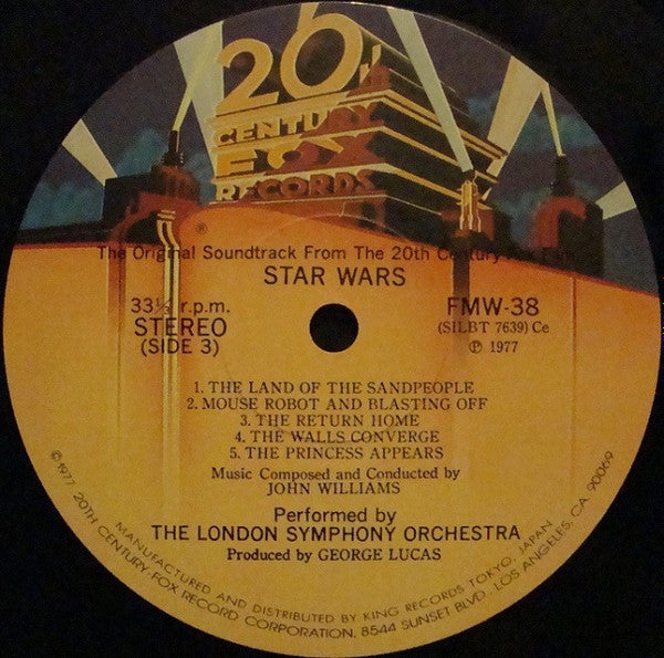 Star Wars (The Original Soundtrack From The 20th Century-Fox Film) = スターウォーズ(20世紀のオリジナルサウンドトラック-フォックスフィルム)