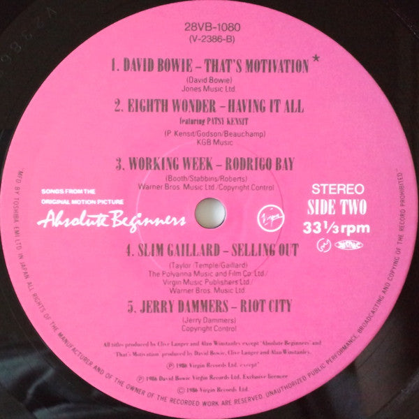 Absolute Beginners - The Musical (Songs From The Original Motion Picture)