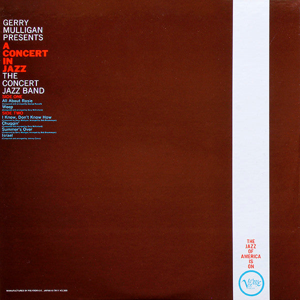Gerry Mulligan Presents A Concert In Jazz