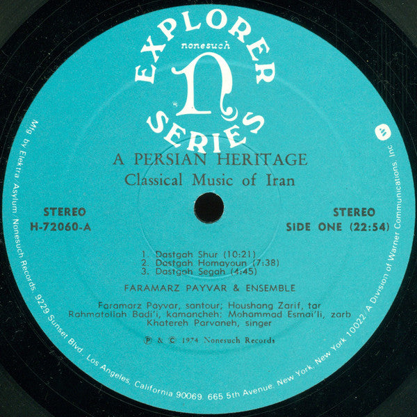 A Persian Heritage (Classical Music Of Iran)