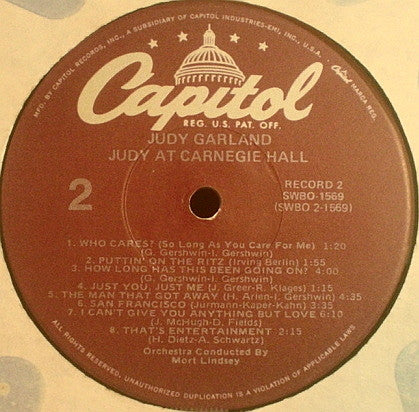 Judy At Carnegie Hall - Judy In Person