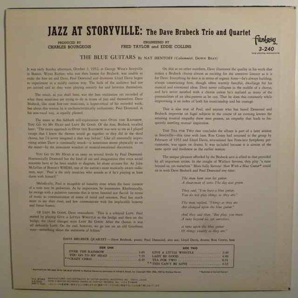 Jazz At Storyville