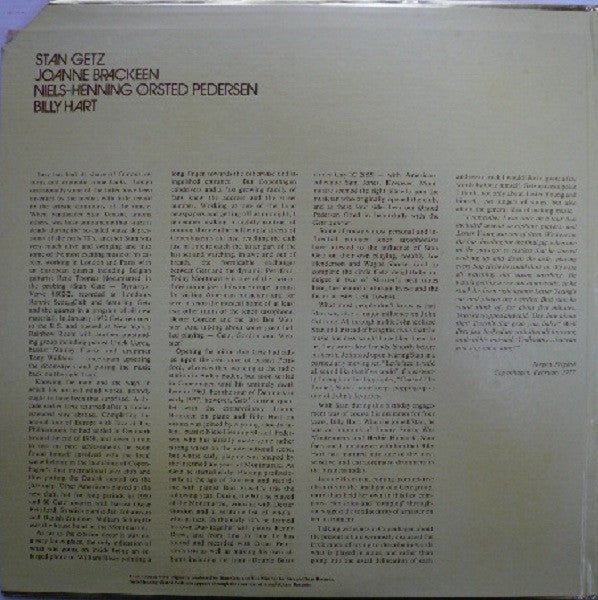 Stan Getz Gold ..." Happy 50th Stan" - A Celebration, Live At Montmartre