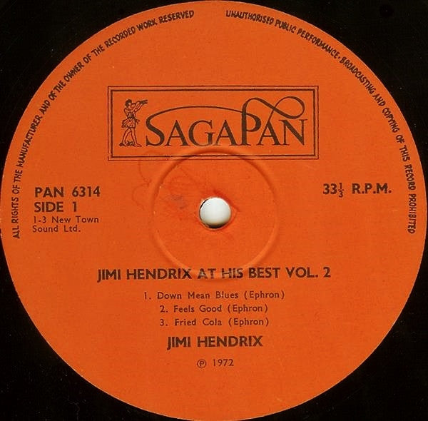 Jimi Hendrix At His Best (Volume 2)