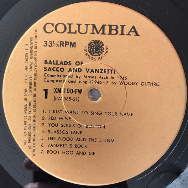 Ballads Of Sacco & Vanzetti