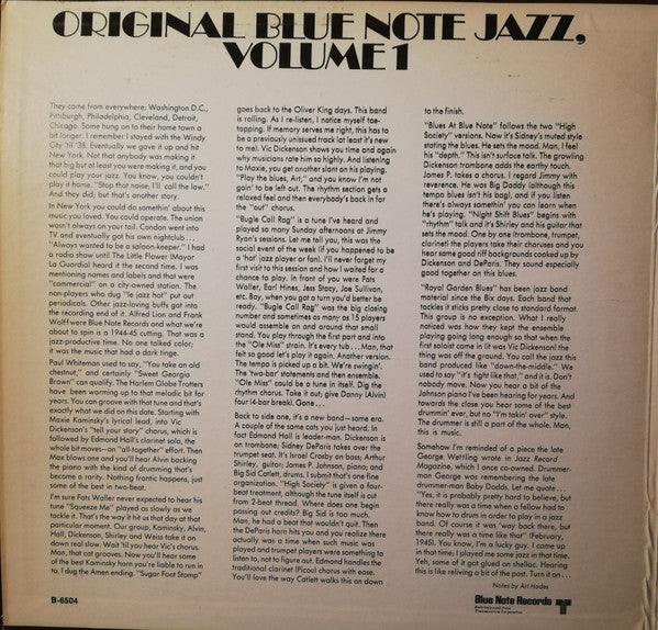 Original Blue Note Jazz, Volume 1