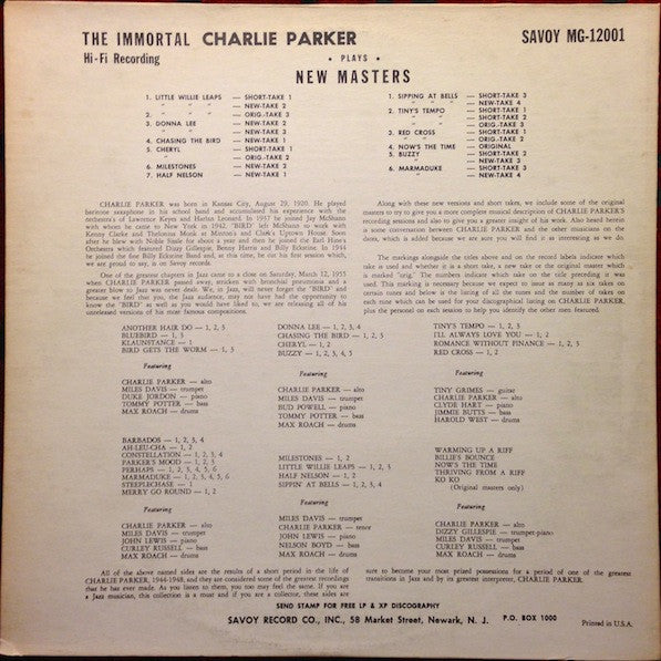The Immortal Charlie Parker