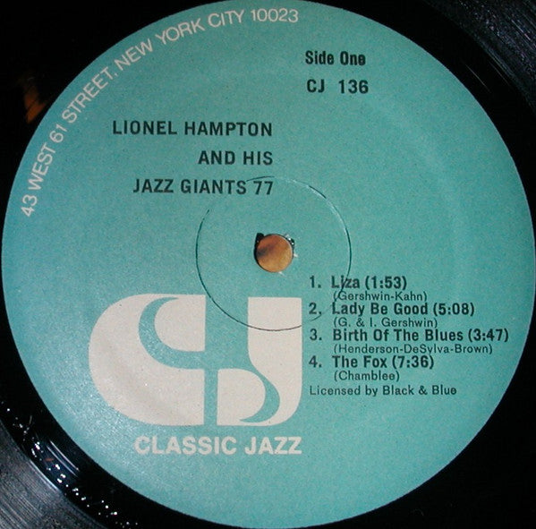 Lionel Hampton And His Jazz Giants 77