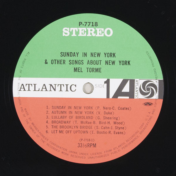 Sings Sunday In New York And Other Songs About New York