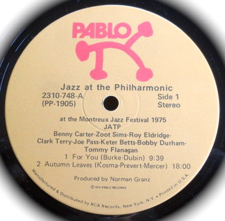 JATP (Jazz At The Philharmonic At The Montreux Jazz Festival 1975)