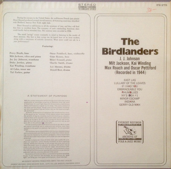 The Birdlanders (Recorded In 1944)