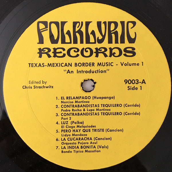 Texas-Mexican Border Music Vol. 1 - An Introduction 1930-1960