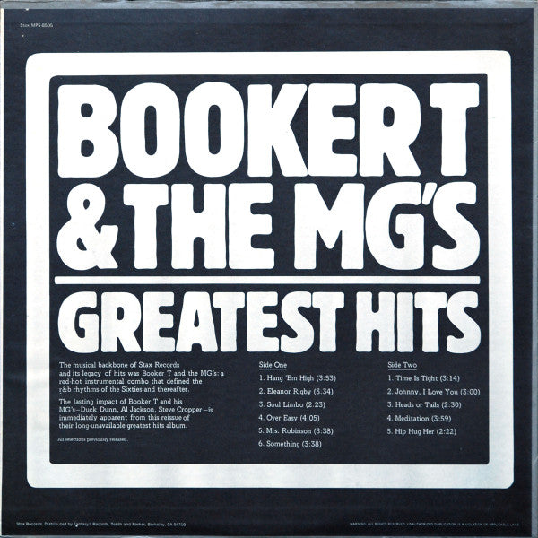 Booker T. & The M.G.'s Greatest Hits