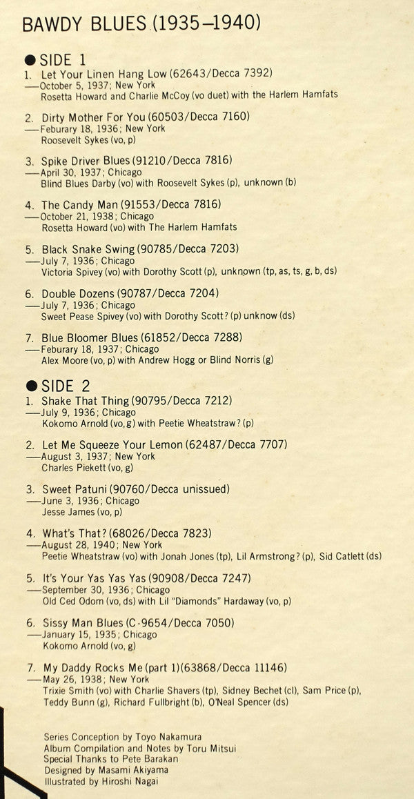 Bawdy Blues 1935-1940