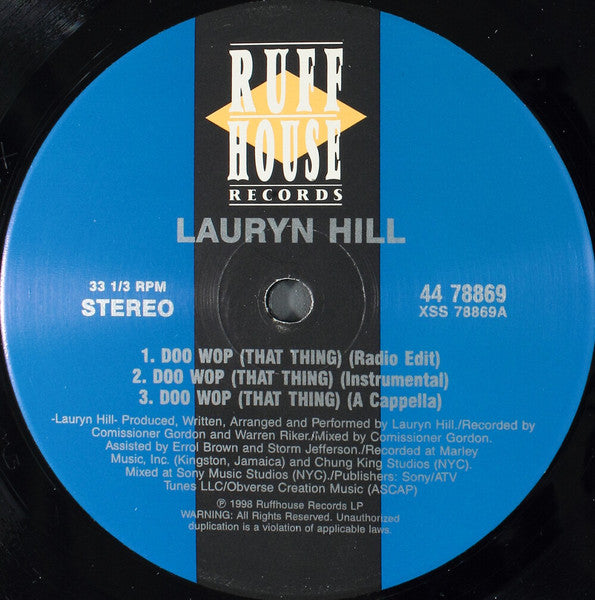 Doo Wop (That Thing) / Lost Ones