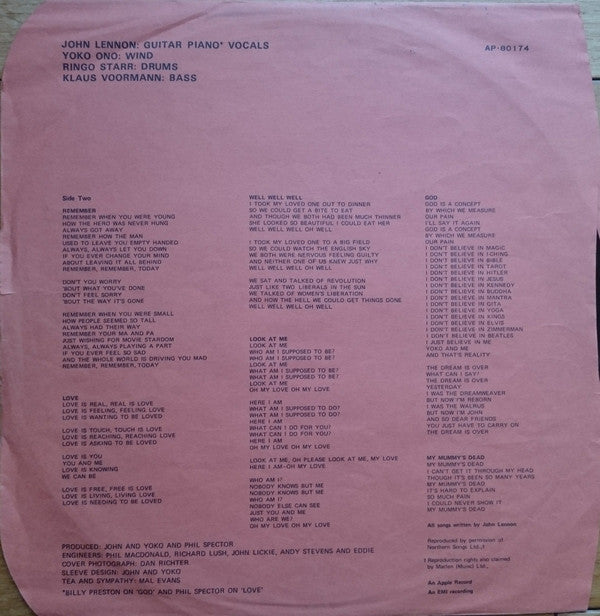 John Lennon / Plastic Ono Band