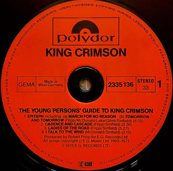 The Young Persons' Guide To King Crimson