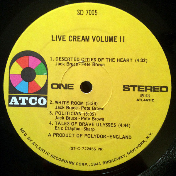 Live Cream Volume II