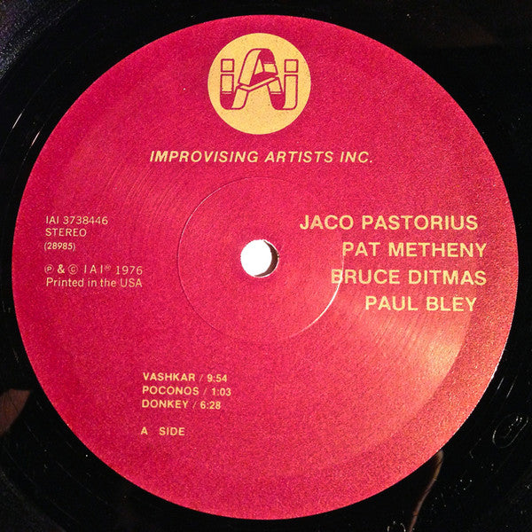 Pastorius / Metheny / Ditmas / Bley