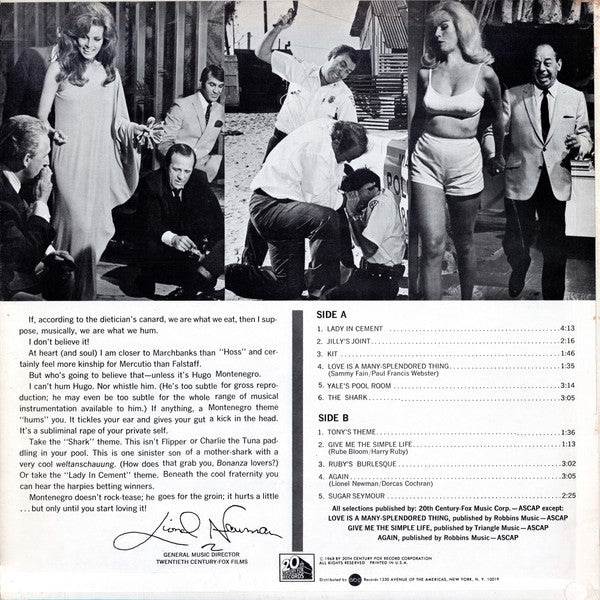 Lady In Cement (Original Motion Picture Soundtrack Album)