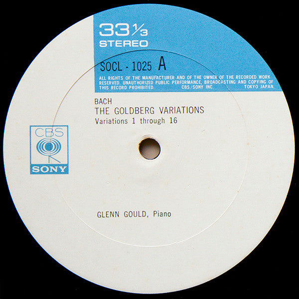 Bach: The Goldberg Variations = ゴールドベルク変奏曲