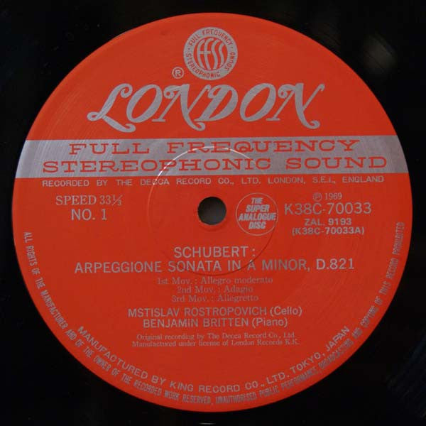 Schubert: Sonata For Arpeggione And Piano / Bridge: Sonata For Cello And Piano