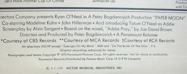 Paper Moon: Original Recordings Featured In The Soundtrack