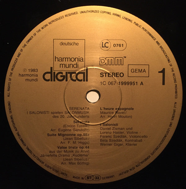 Serenata • I Salonisti Spielen Salonmusik