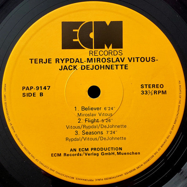 Terje Rypdal / Miroslav Vitous / Jack DeJohnette