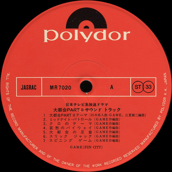 大都会 Part II (サウンド・トラック)