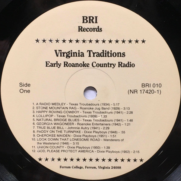 Virginia Traditions - Early Roanoke Country Radio