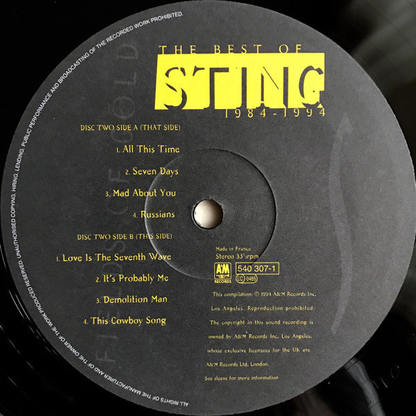Fields Of Gold: The Best Of Sting 1984 - 1994